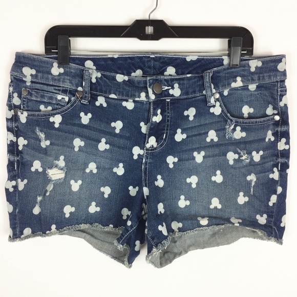 womens disney denim shorts